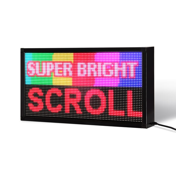 14 x 27 inch Ultra-bright Full Video Color Programmable LED Sign for Store Windows