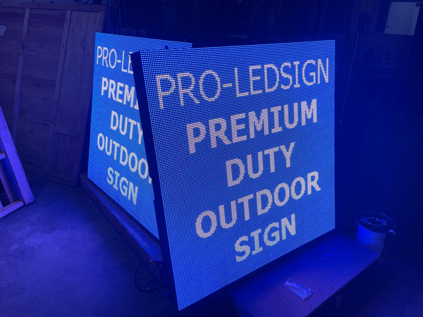 4' by 4' (50" (L) x 50" (H)) Full Color Premium Duty Outdoor LED Sign